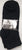 Abril II -- Men's Cotton Golf Socks -- 3Pr. Pk -- Black