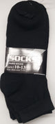 Abril II -- Men's Cotton Golf Socks -- 3Pr. Pk -- Black