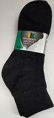 Abril III -- Men's Cotton Golf Socks -- 3Pr. Pk -- Black