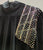 Adiel -- Men's Latin Ballroom Shirt -- Black Velvet with Gold Rhinestones