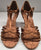 2.5" Ebba II -- Women's Latin Sandal -- Dark Tan Satin