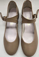 .75" Jeremie -- Flat Heel Ballroom Shoe -- Tan