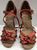 3.75" Leyla -- Women's Flare Heel Latin Sandal -- Copper Satin