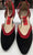 2.5"  Pavaditas -- Women's Tango Shoe -- Black/Red Suede