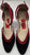 2.5"  Pavaditas -- Women's Tango Shoe -- Black/Red Suede