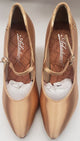 2.5" Petra V -- Women's Standard Ballroom Shoe -- Tan Satin