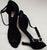 2.75" Porschia -- Tango Shoe -- Black Satin/Black Suede