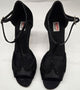 2.75" Porschia -- Tango Shoe -- Black Satin/Black Suede