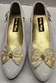 Rakelle II -- Girl's Mary Jane Strap Shoe -- White Patent