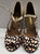 3.75" Tatiana -- Women's Latin Ballroom Sandal -- Gold Polka Dot