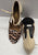 3.75" Tatiana -- Women's Latin Ballroom Sandal -- Gold Polka Dot