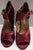 4" Trionyx -- Women's Latin Sandal -- Burgundy Satin