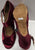 4" Trionyx -- Women's Latin Sandal -- Burgundy Satin