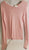 Liberty -- Women's V-Neck Pull Over Long Sleeve Ballet Sweater -- Pink